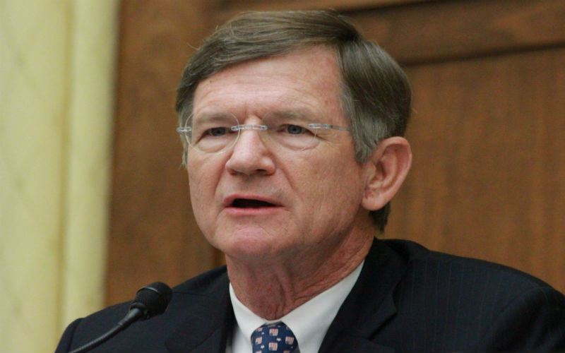 Russ Jones, Rep. Lamar Smith, Sen. James Lankford, Gregg Roman