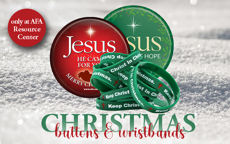 Christmas Buttons and Wristbands